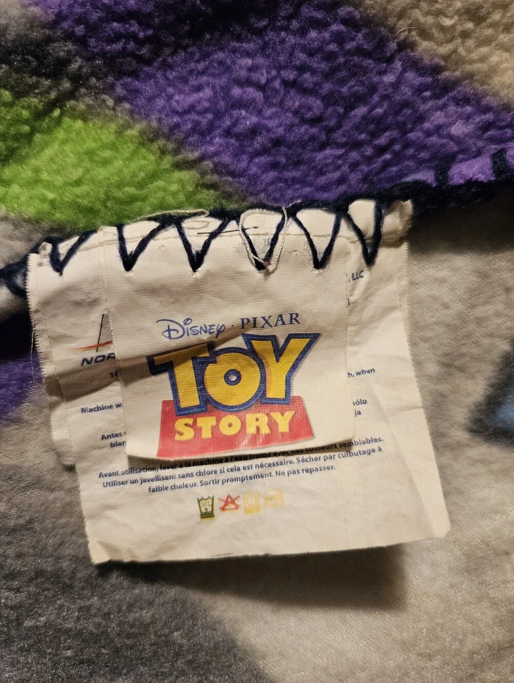 Disney Toy Story NO TOY GETS LEFT BEHIND Fleece Blanket/Throw